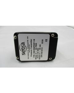 Setra Pressure Transducer, Wet to Wet, 0-50 PSID, 1/4" NPT, 4-20mA