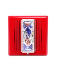 15/75 cd Re-entrant Speaker/Strobe - 70V, Red. Strobe: UL 1971 Listed @ 15 cd (75 cd on-axis per ADA/UL1638),  inchFIRE inch wall orientation.