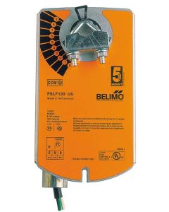 Fire & Smoke Actuator, 30 in-lb [3.5 Nm] from 32...350°F [0...177°C], Spring return, AC 120 V, On/Off, 2 x SPST