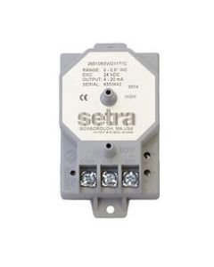 Pressure Transducer, 0-10" WC, 24VDC - 0-5VDC, Terminal Strip, +/-1% FS