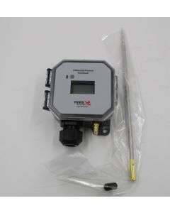 Bluetooth Universal Enclosure Dry Media Differential Pressure/Air Velocity Transducer with LCD Display, 0 to 10 in-WG