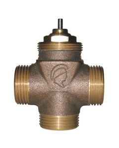 1/2"- 3-Way Diverting Valve Body 3 Npt Threaded Unions - Valve Body - No Cartridge