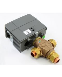3W1/2 Usw 4.6 Va8122 Elec; 3-Way Mix 1/2"Union Sweat 4.6Cv; For 1/2" Nom. Tube Va-8122-1 Prop. Elec.