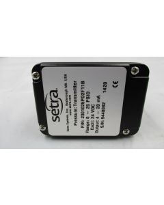 Setra Pressure Transducer, 0-25 PSID, 1/4" NPT, 4-20mA
