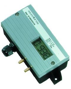 Pressure Transducer, +/-0.1" WC, 4-20mA, 1/2" Conduit Connector,  ±0.25% FS with LCD Display
