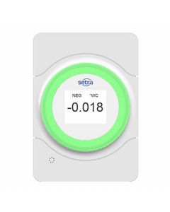 Setra LITE Visual Pressure Monitor, +/-0.25, +/-0.5 Accuracy, White, Portriat, Visual Only, Outside Room