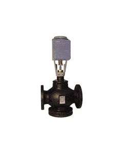 2.5" Normally Open Globe Valve, ANSI 125, SS Trim, 0-10VDC Actuator with Spring Return